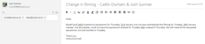Equipment booking for Tuesday 26th January 2016.PNG